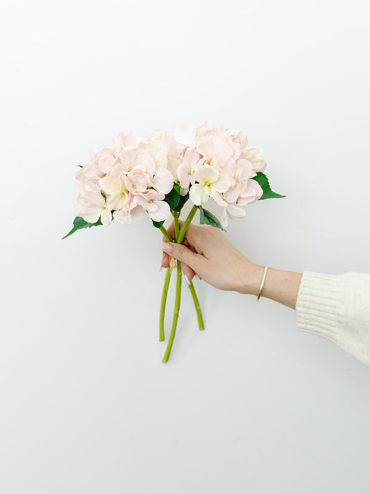 Real Touch Hydrangea Bundle in Pink