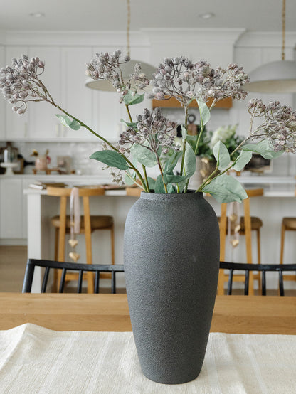 Textured Black Vase - 2 Sizes