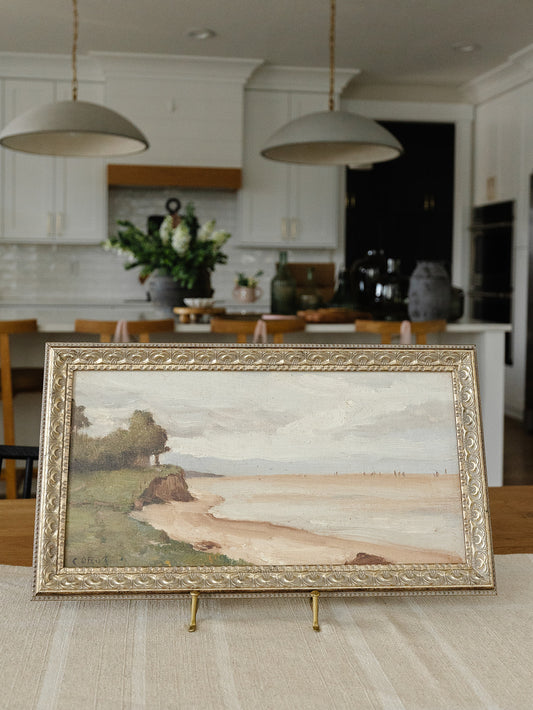 France Coastline Framed Art