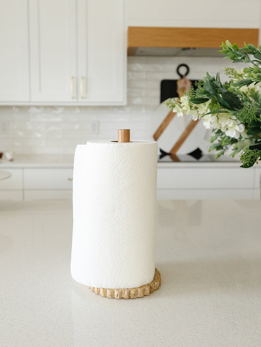 Acacia Wood Paper Towel Holder