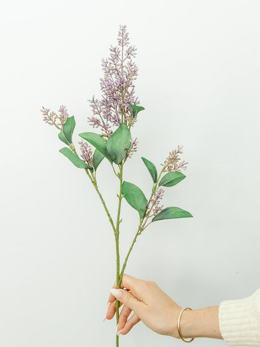 Lilac Lavender Bud Spray Stem - 32"