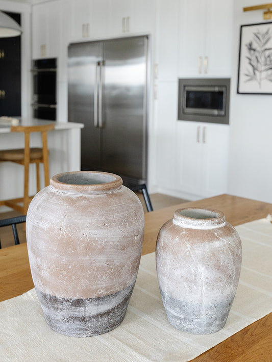 Two Toned Cement Vase