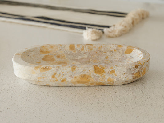 Buff Marble Dish