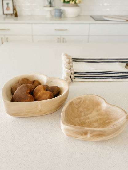 Wood Heart Bowl - 2 Sizes