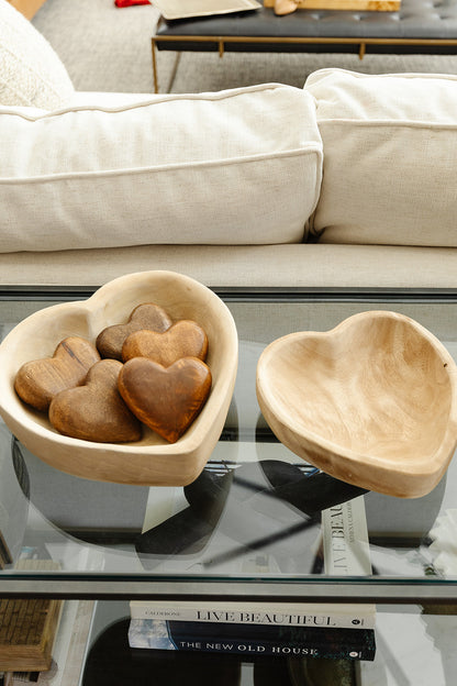 Wood Heart Bowl - 2 Sizes