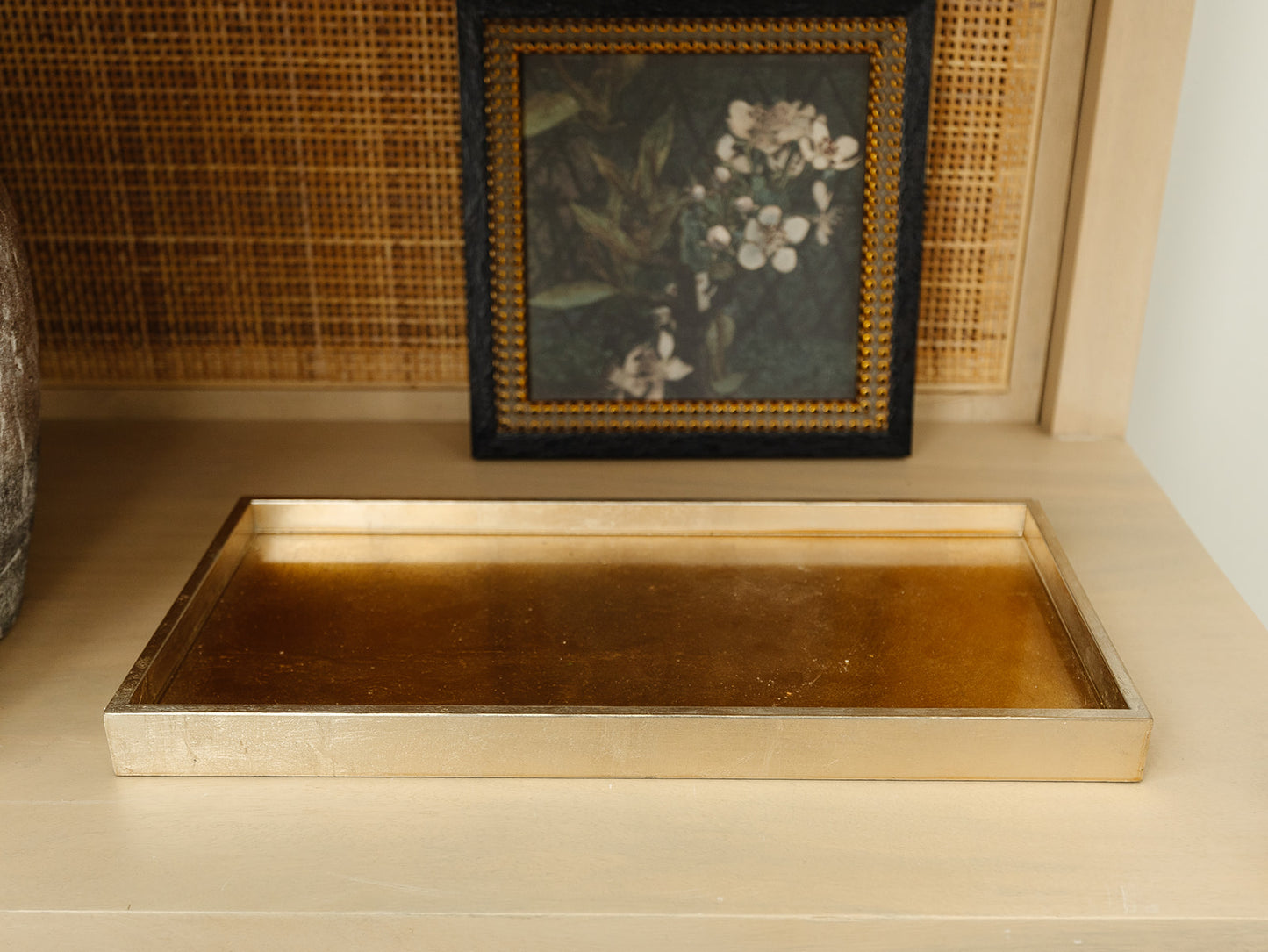 Antique Gold and Silver Tray - 2 sizes