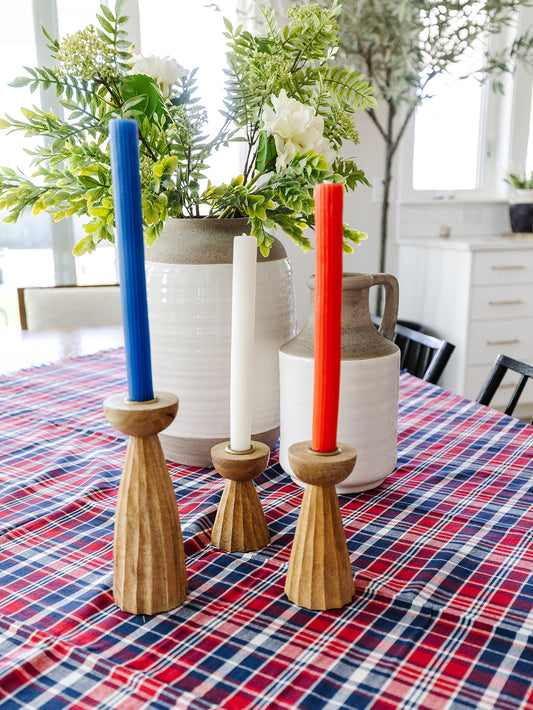 Patriotic Candle - Set of 2 - 3 Colors