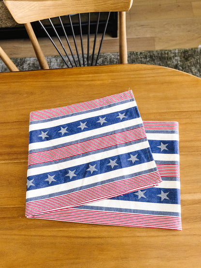 Stars and Stripes Table Runner - 72"