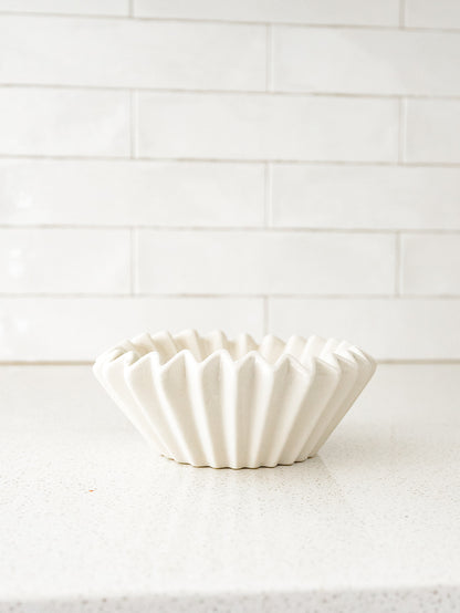Stoneware Fluted Bowl