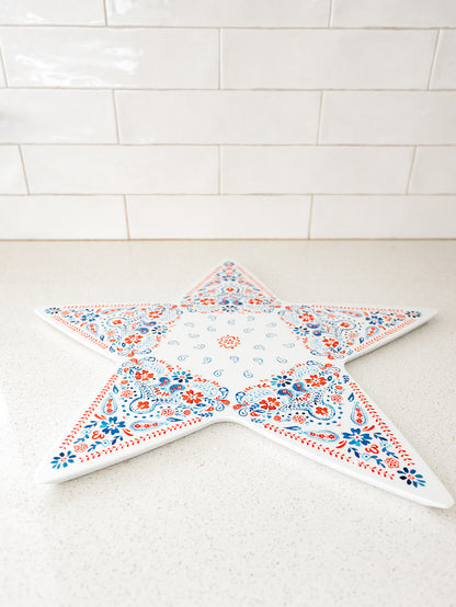 Star Platter Tray - 2 Styles - 18”