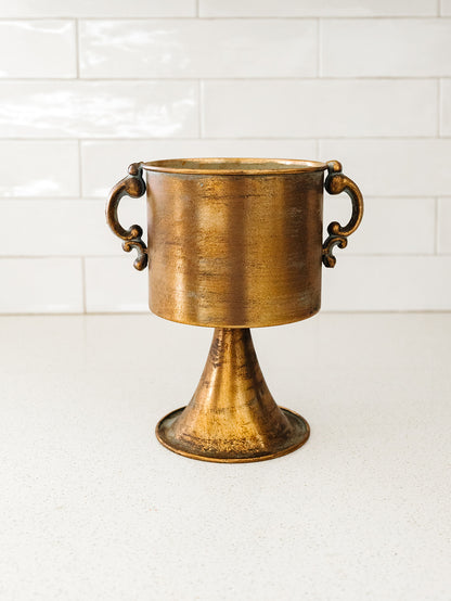 Antique Copper Compote with Handles - 2 Sizes