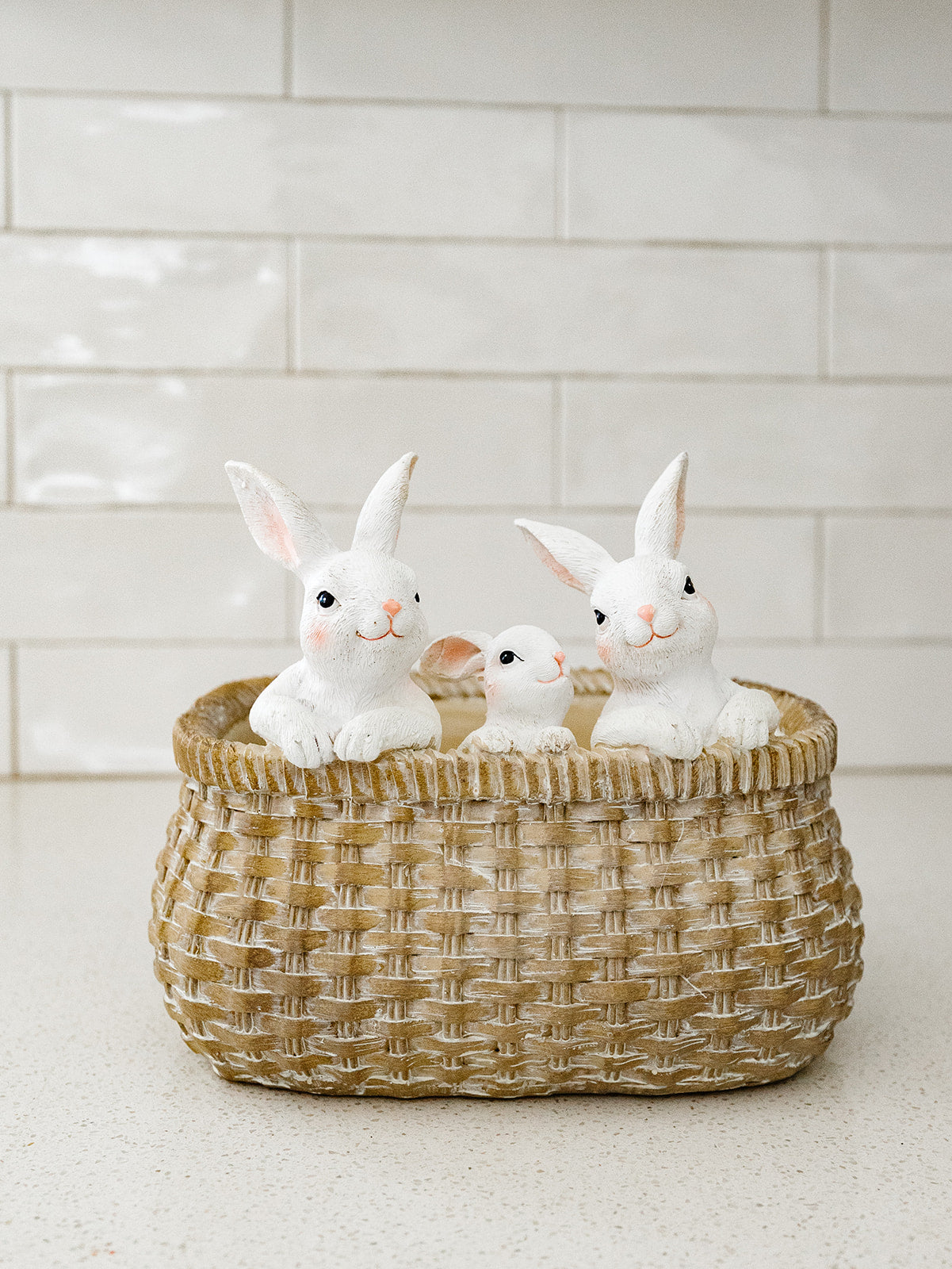 Basket with Easter Bunny - 2 Sizes