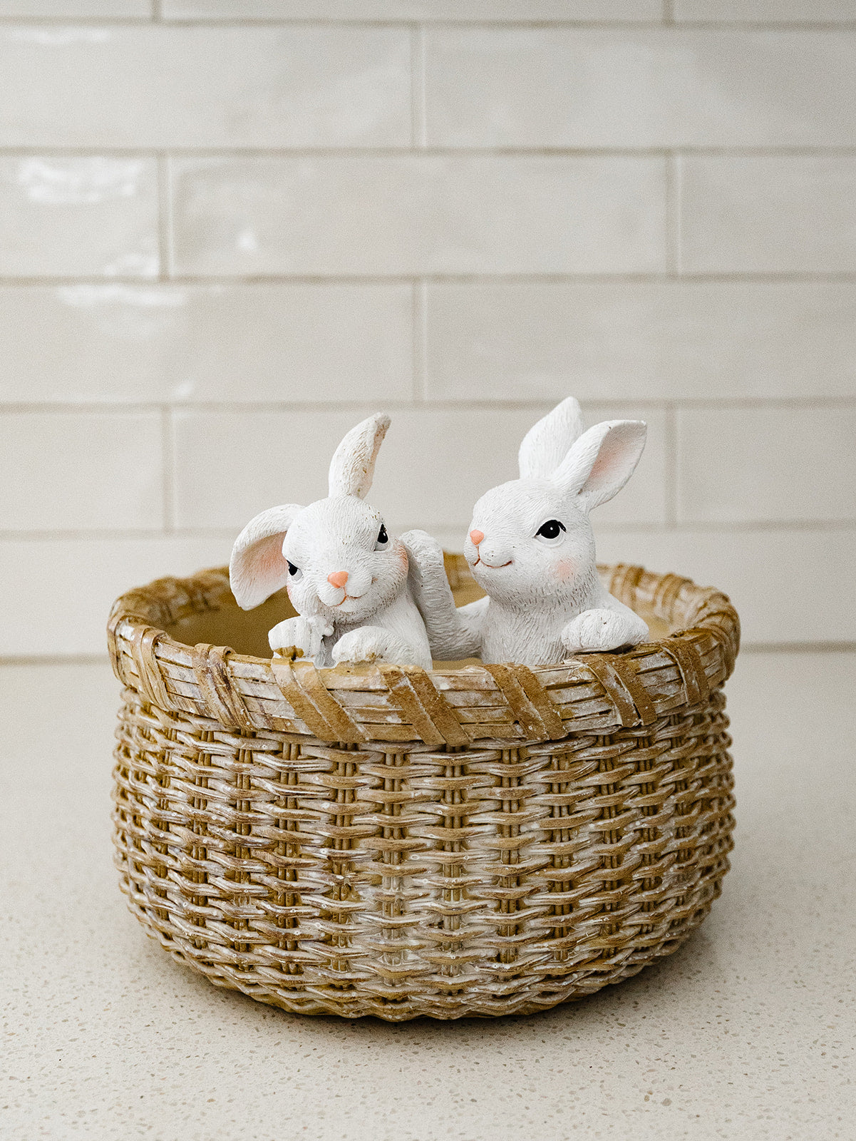 Basket with Easter Bunny - 2 Sizes
