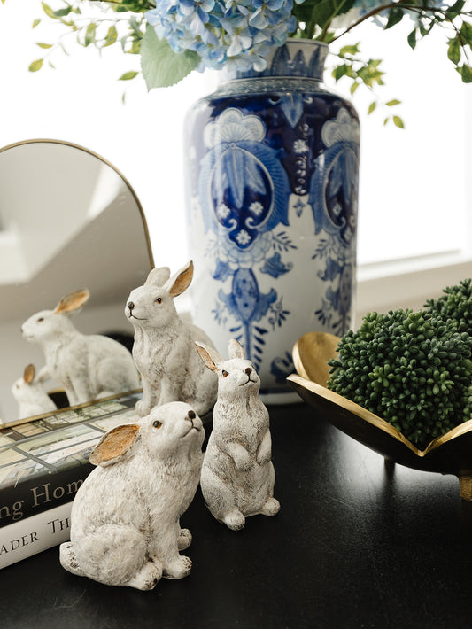 Gray Bunnies - Set of 3 - 2 sized sets available