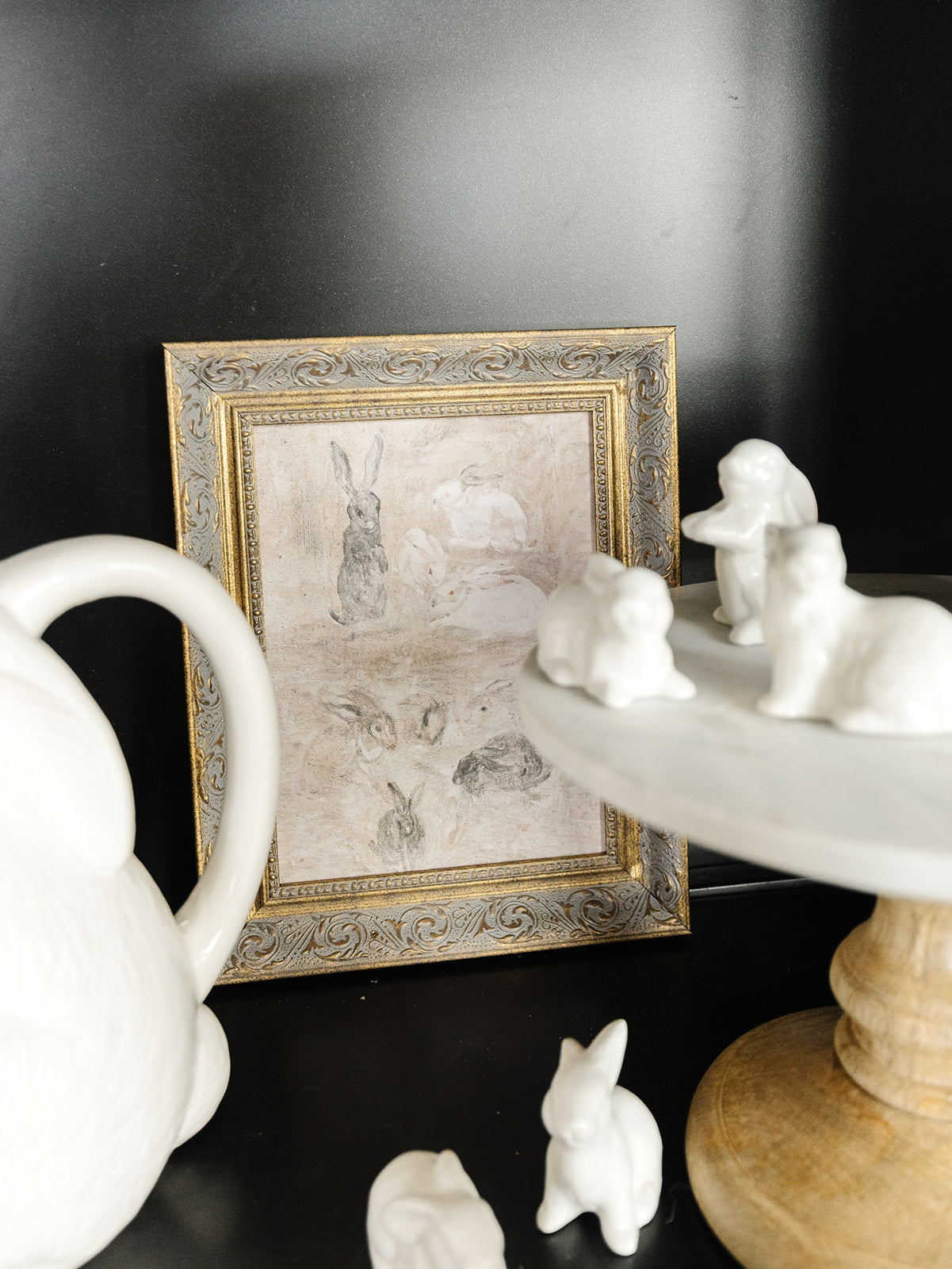 Wandering Bunnies Framed Art - 2 Sizes