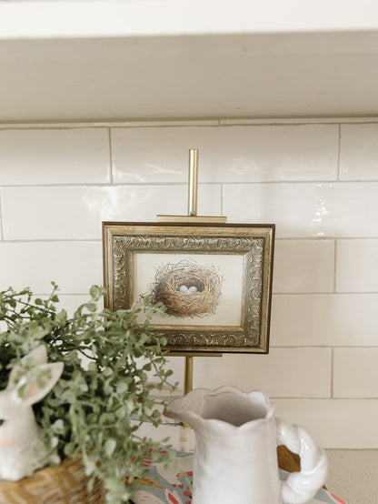 Nest of Blue Eggs Framed Art - 2 Sizes