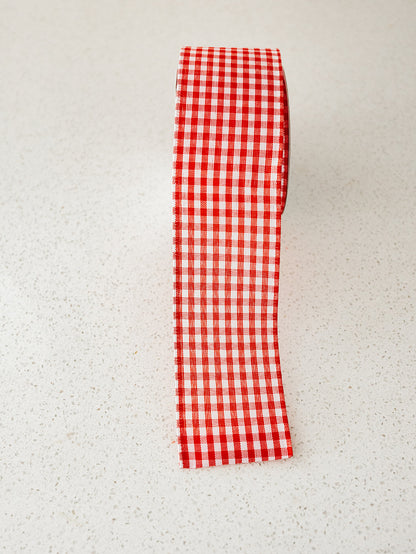 Americana Red Gingham Ribbon