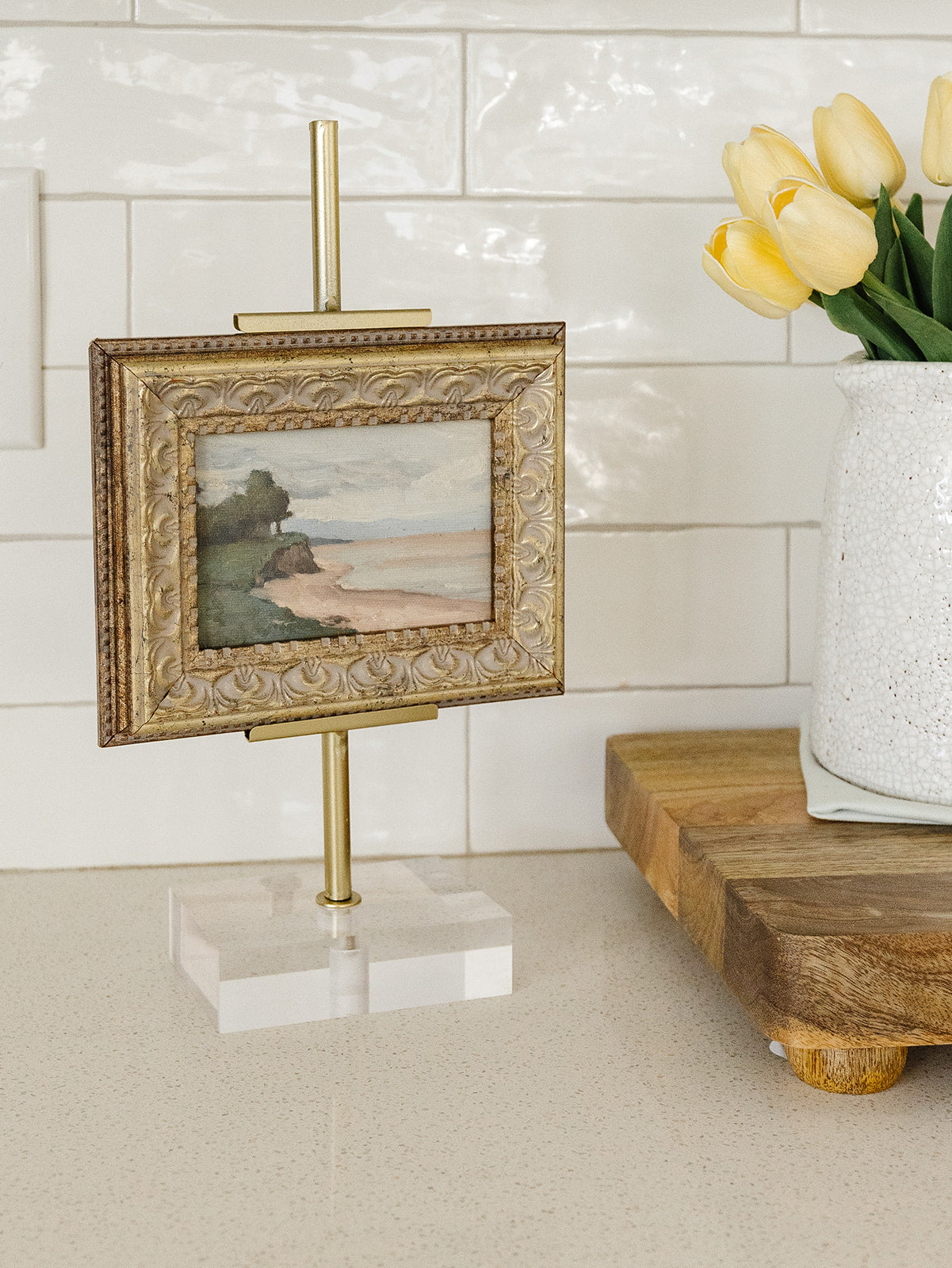 France Coastline Framed Art