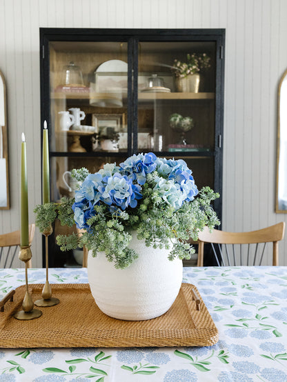 Gia White Cement Vase - 2 sizes