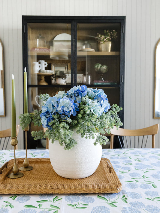 Gia White Cement Vase - 2 sizes