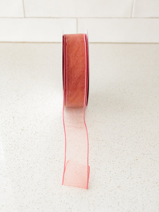 Mauve Sheer Ribbon - 50yd spool
