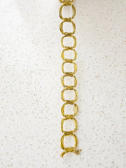 Gold Chain Loop Ribbon - 10yd spool