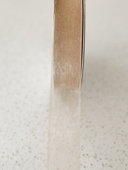 Organza Toffee Ribbon - 25yd spool