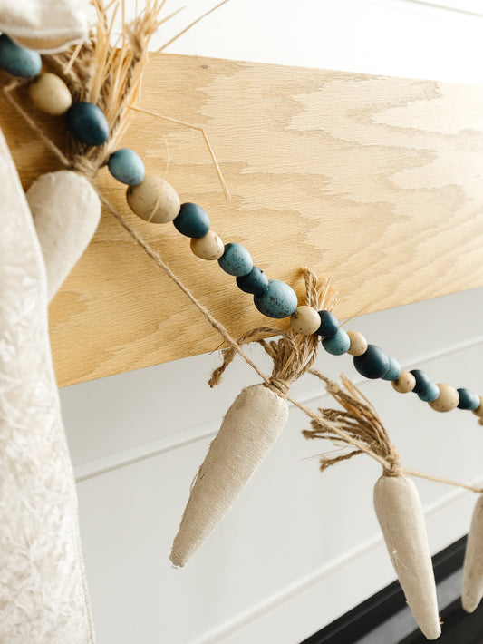 Taupe Carrot Garland - 64.5"