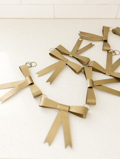 Brass Bow Garland