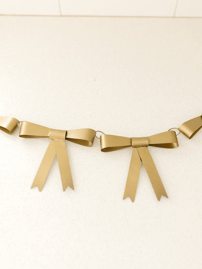 Brass Bow Garland