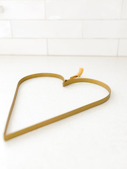 Hanging Metal Heart - 11.5”