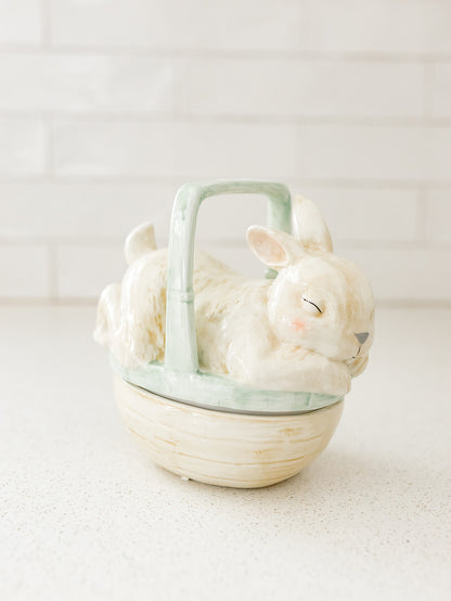 Bunny Basket Container with Lid
