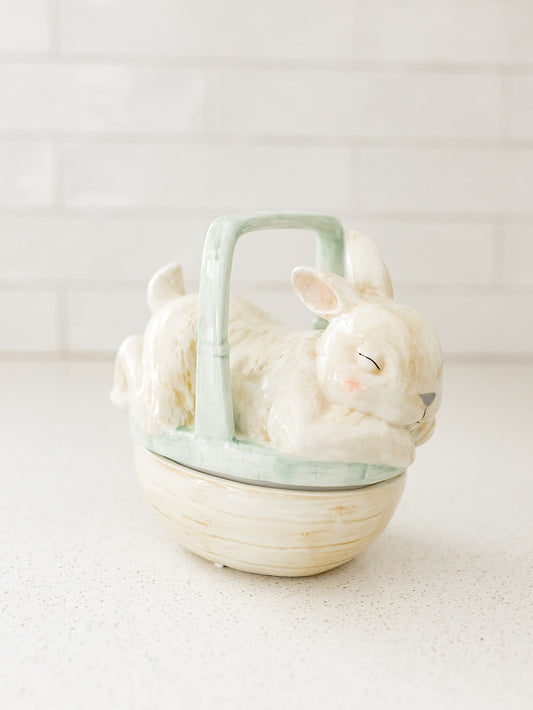 Bunny Basket Container with Lid