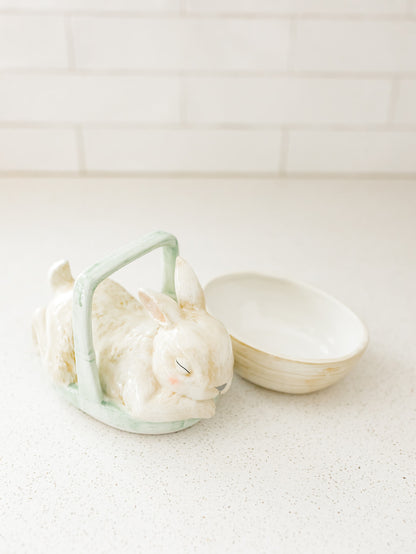 Bunny Basket Container with Lid