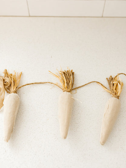 Taupe Carrot Garland - 64.5"