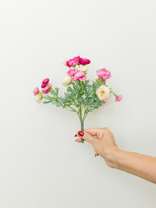 Mini Mixed Ranunculus Bush -10.5"