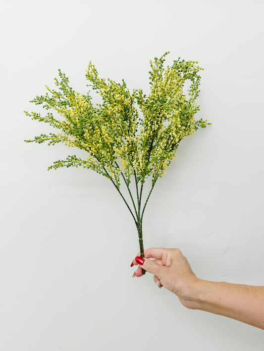 Soft Sedum Cream and Green Bush - 18"