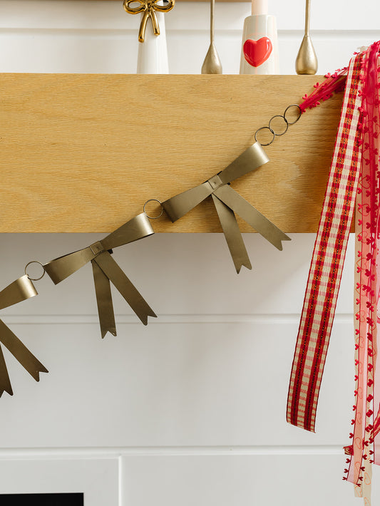 Brass Bow Garland