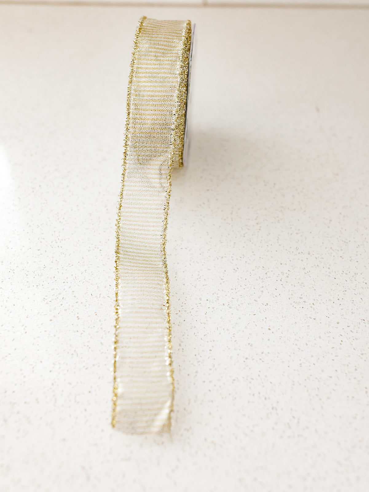 Wired Metallic Striped Ribbon - $1.87/yd