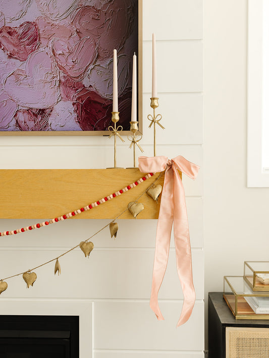 Heart Shaped Bell Garland - 72"