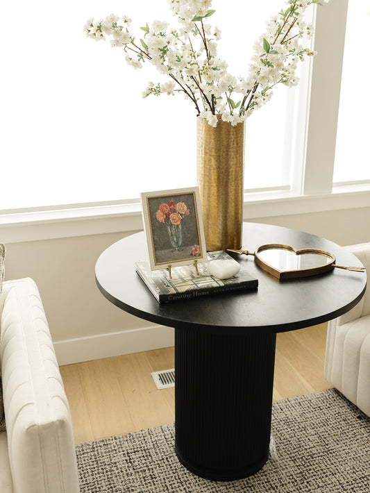 Antique Brass Heart Mirror