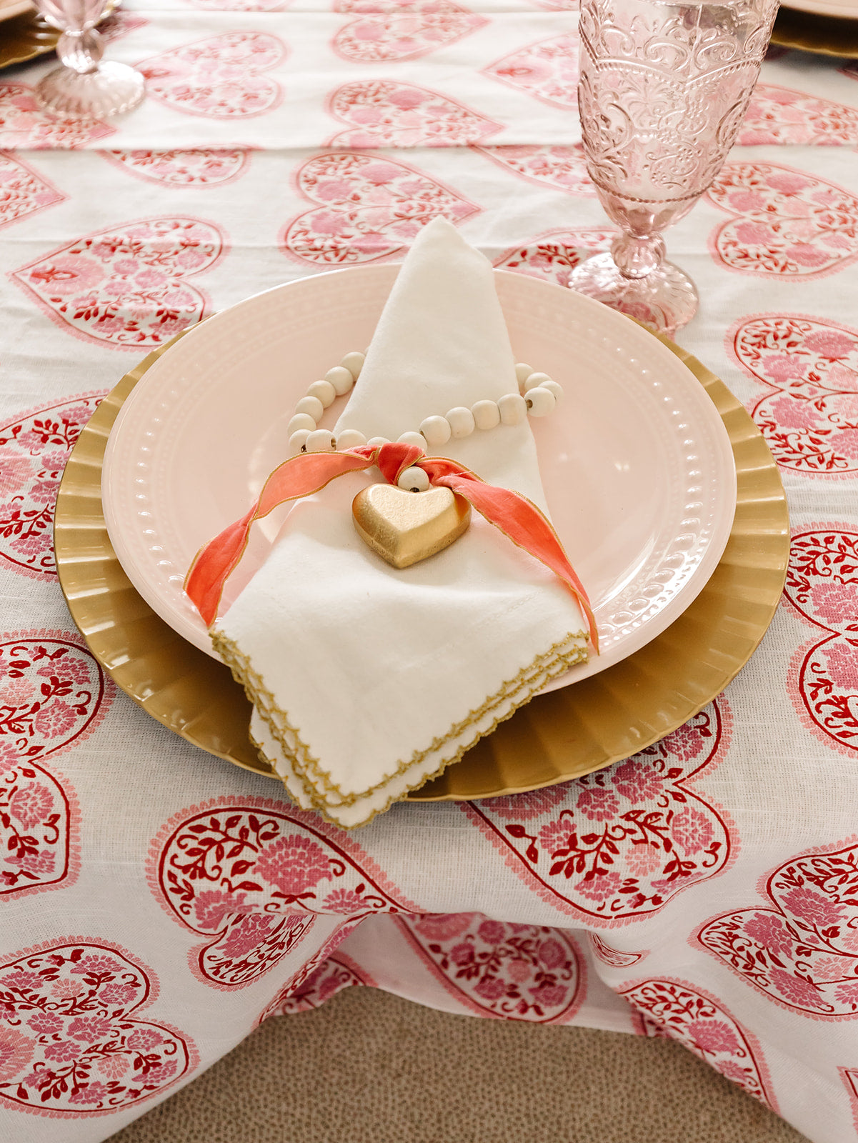 Gold Crochet Edge Napkin
