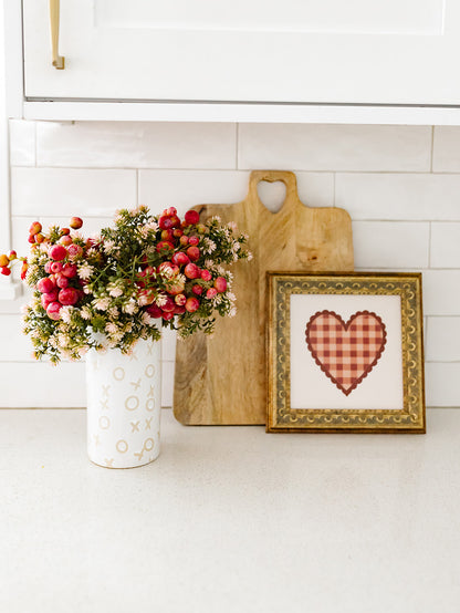 Mango Wood Board with Heart