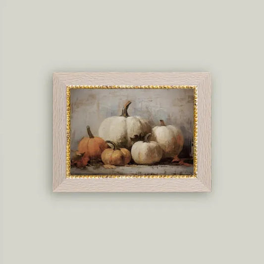 Vintage Pumpkins Framed Art