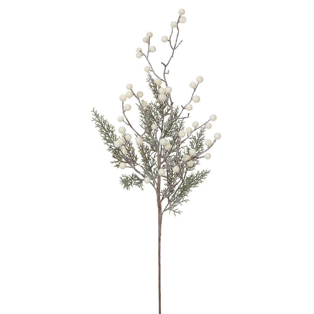 Pine White Berry Spray - 29"