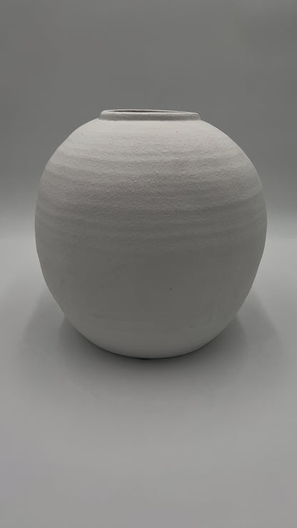 Gia White Cement Vase - Two sizes available