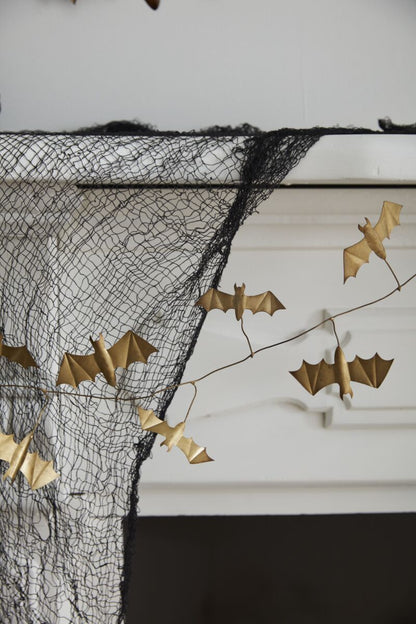 Gold Bat Garland - 72"